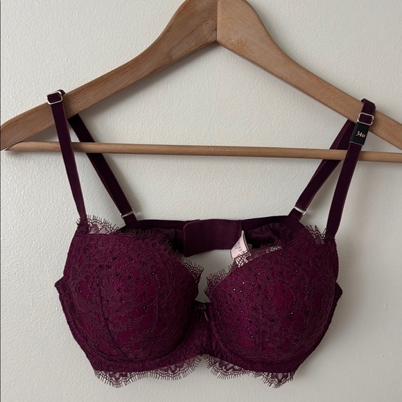 Victoria's Secret Other - NWT Victoria Secret Elegant Lace Underwire Bra - Purple 34D